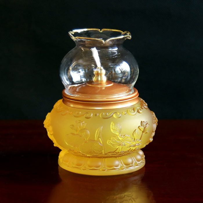Đèn dầu hoa sen 2