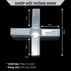 Khớp nối 4 chiều góc 180 độ
