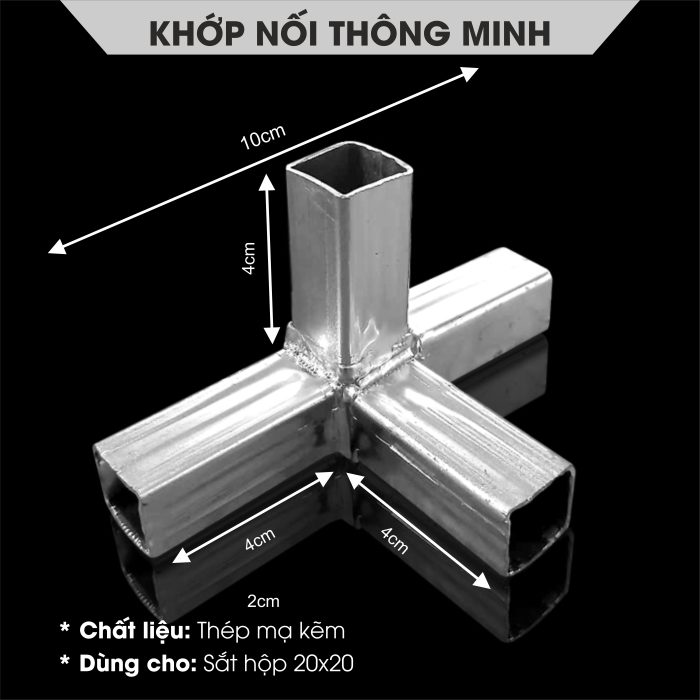 Khớp nối 4 chiều góc 90 độ